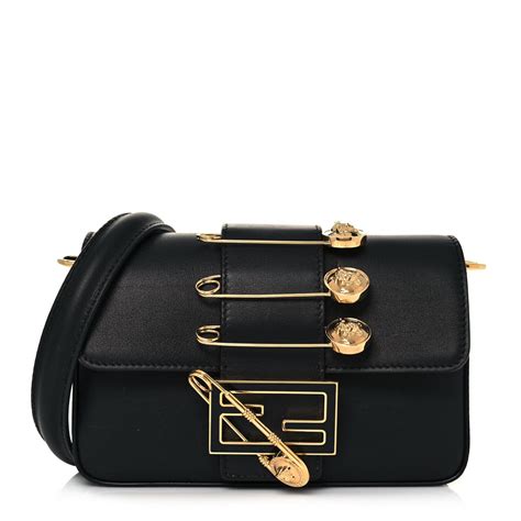 fendi mini baguette black calfskin|Baguette Mini .